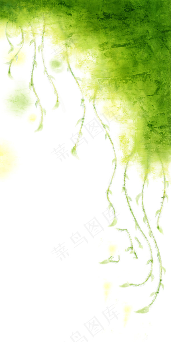 藤蔓渲染背景图(2362X4724(DPI:300))psd模版下载