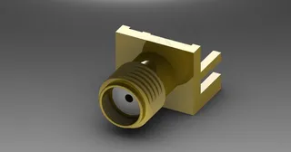 SMA连接器凸缘发射