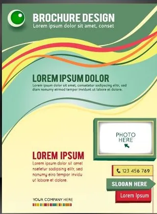 现代商务旅客和盖的小册子矢量素材0...