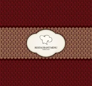 欧式花纹 菜单封面设计图片