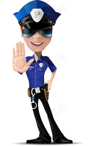 卡通警察*人物免扣PNG素材