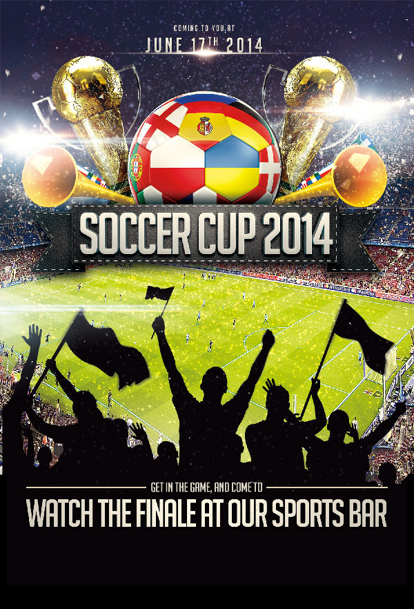 世界杯狂欢对决宣传海报