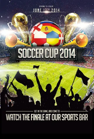 世界杯狂欢对决宣传海报