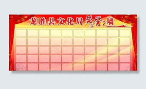 龙胜县文化局荣誉墙图片