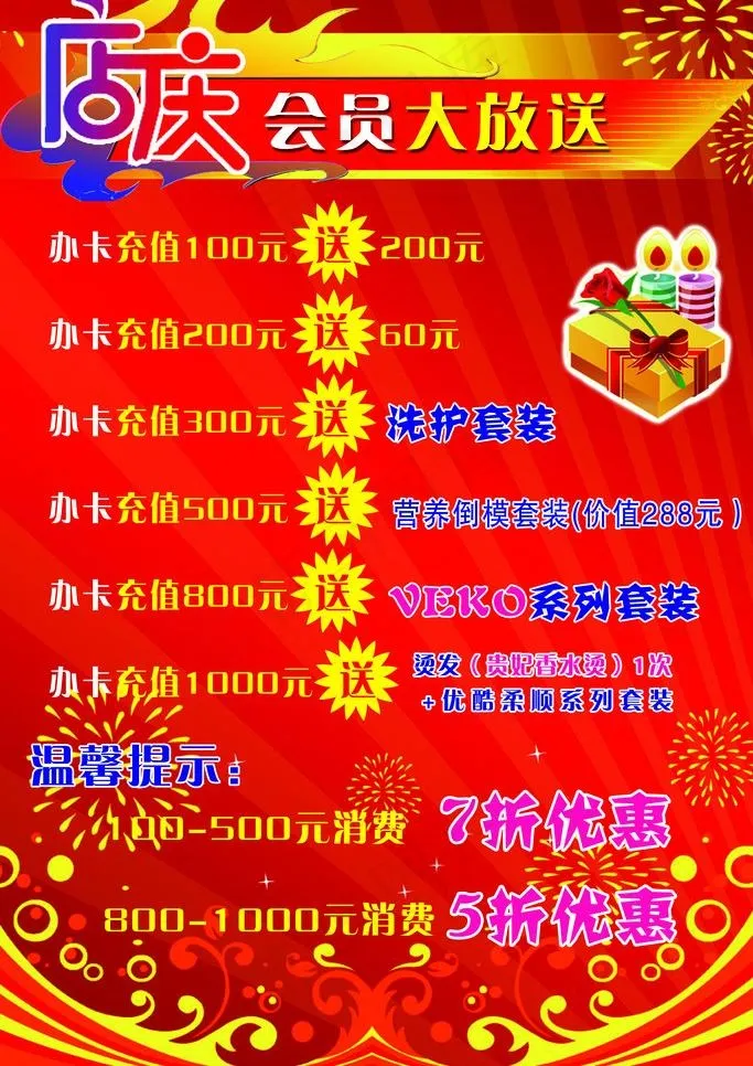 美发店海报图片psd模版下载