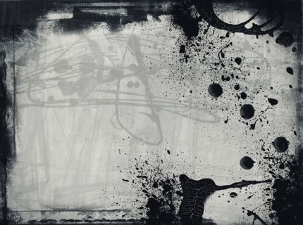 墨痕锈迹背景01—高清图片