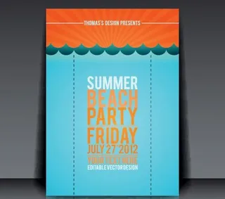 时尚宣传册封面设计矢量素材二