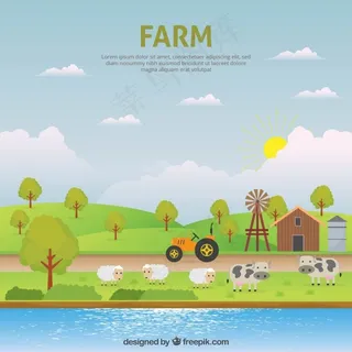 乡村湖边日常和谐生活 乡村湖边日常和谐生活