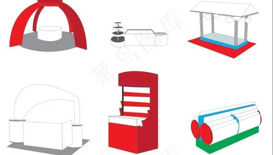 系列堆头模型图片