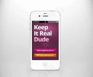 白色手机UI设计