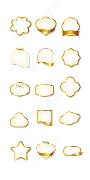 复古欧式花纹装饰边框矢量素材