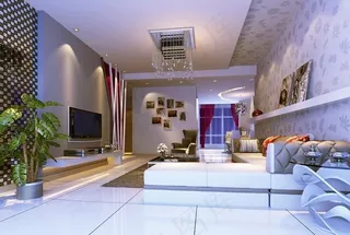 现代简约室内设计客厅效果图