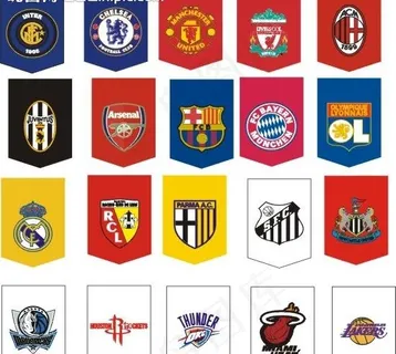 俱乐部球队旗图片