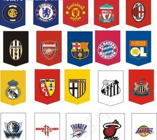 俱乐部球队旗图片