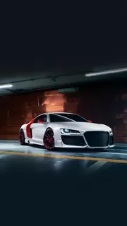 白色的跑车高清摄影图片 白色的跑车高清摄影图片