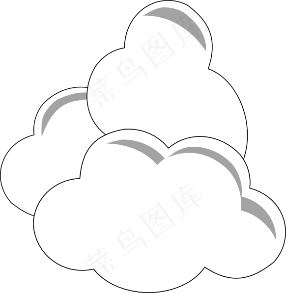 天气云剪贴画