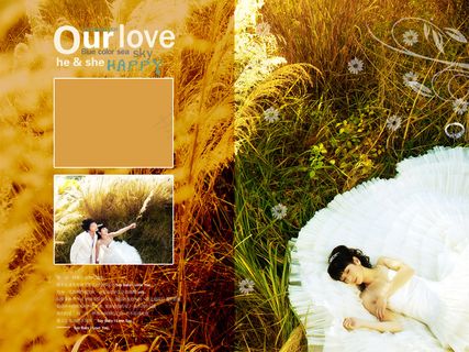 爱之物语婚纱摄影PSD分层模