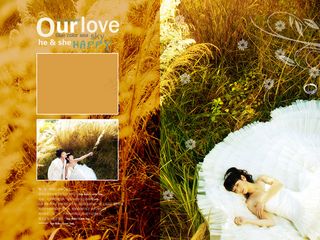 爱之物语婚纱摄影PSD分层模