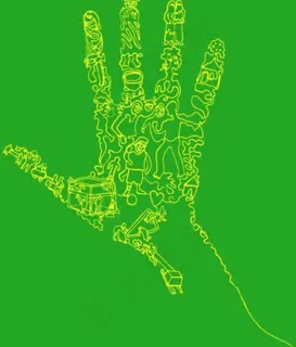 创意插画之手掌图片