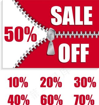 矢量促销打折素材图片