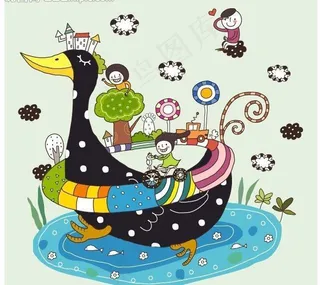 矢量儿童插画图片