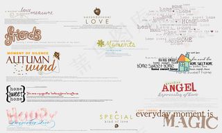 最新照片杂志英文装饰文字素材