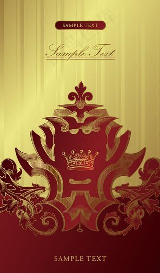 欧式金色古典花纹花边底纹图片