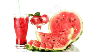 清爽夏日西瓜PNG透明背景免扣素材