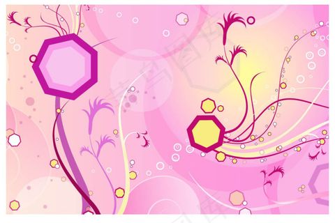 羽毛 圈圈淡紫色植物时尚底纹背景