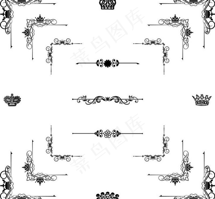 欧式花纹 边角图片