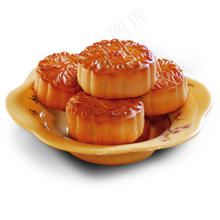 中秋月饼免扣素材