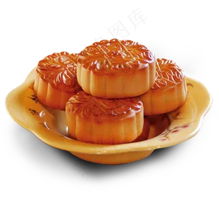 中秋月饼免扣素材