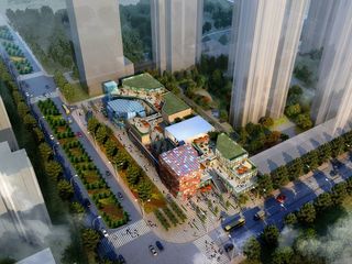 商业街效果图图片