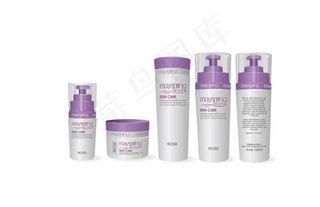 护肤品容器矢量素材