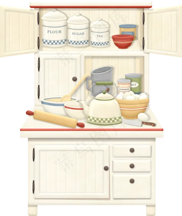 手工制作手擀面PNG免扣透明背景(600X712)