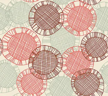 手绘圆形背景图案