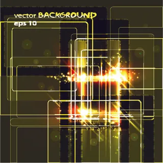 浮光掠影绚丽科技背景矢量素材