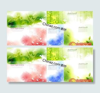 梦幻唯美花卉矢量图下载