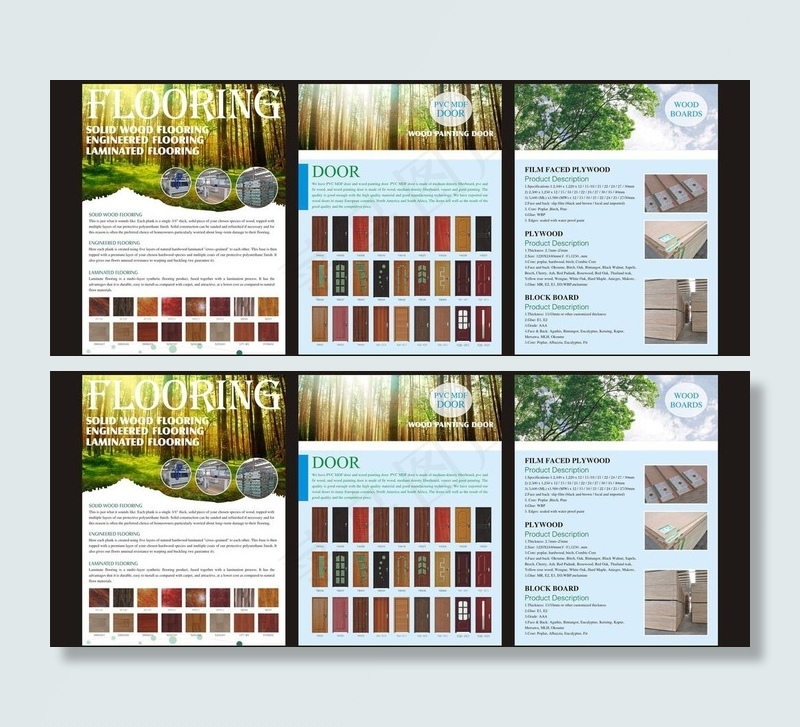 木业公司产品简介图片cdr矢量模版下载