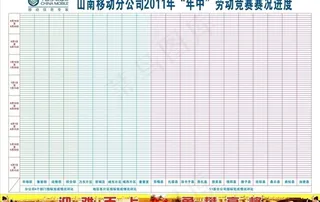 劳动竞赛进度表图片