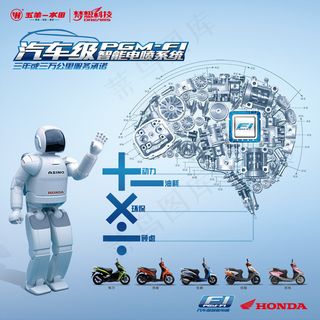 五羊本田摩托海报