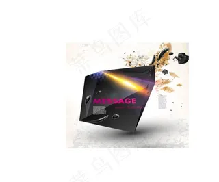 动感潮流立体背景矢量素材