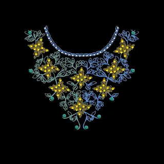 位图 绣花 民俗风 花边领边 免费...