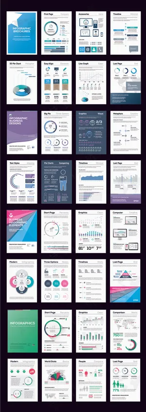 商务办公PPT元素EPS矢量素材