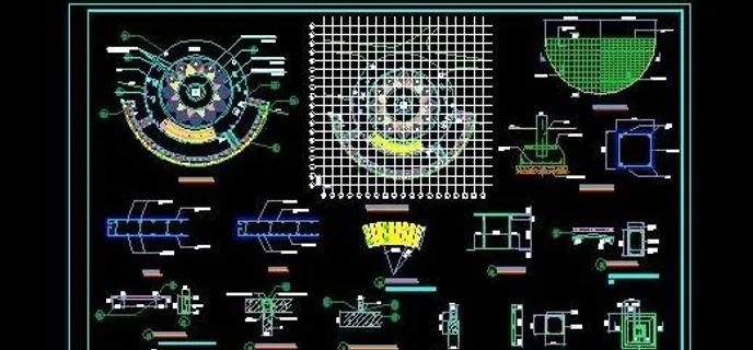 濒水木栈道施工图