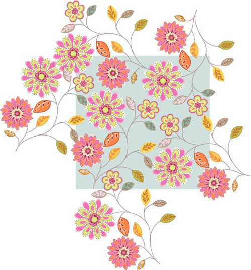 花纹背景矢量图