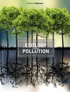 生态污染矢量图