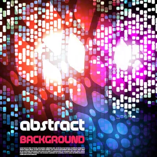 焕彩光晕斑点马赛克矢量素材