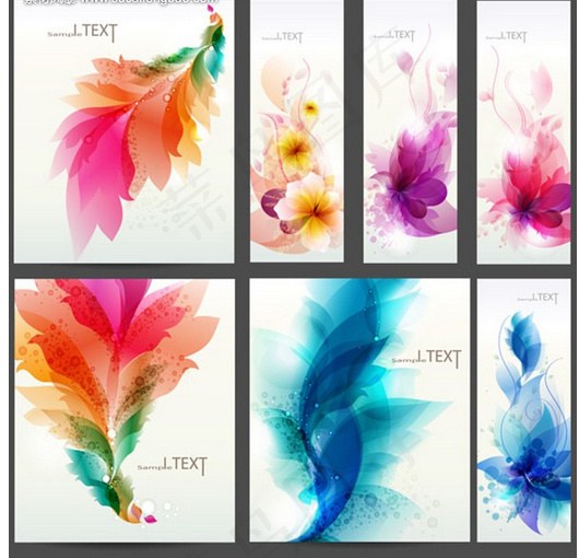 背景底纹矢量花