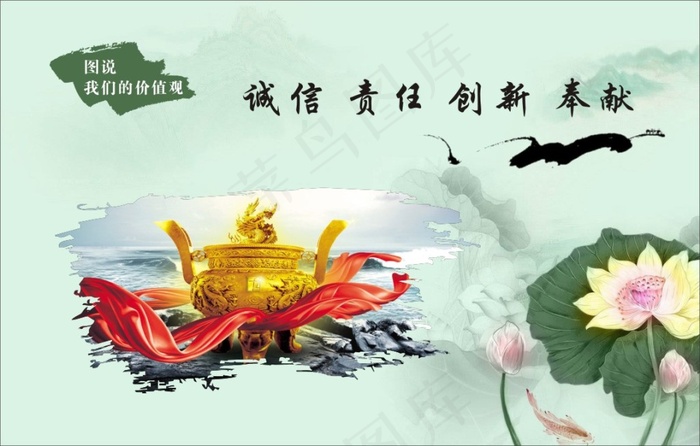 图说我们的价值观海报